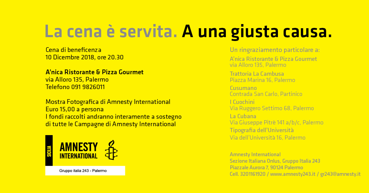 invito La cena è servita - 2018