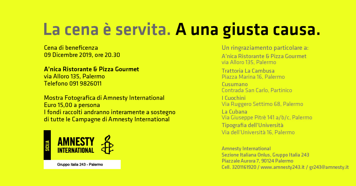 invito La cena è servita - 2019