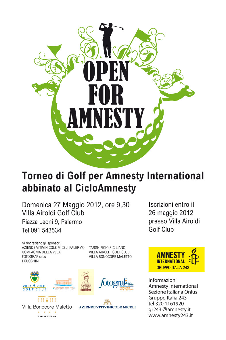 locandina Open for Amnesty 2012