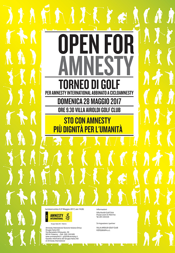 Locandina Open for Amnesty 2017
